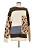 Davi & Dani Animal Print Brown Pullover Sweater Size L - photo 1