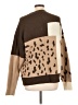 Davi & Dani Animal Print Brown Pullover Sweater Size L - photo 2