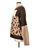 Davi & Dani Animal Print Brown Pullover Sweater Size L - photo 5