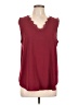 Unbranded Burgundy Sleeveless Top Size L - photo 1