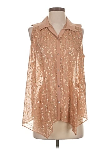 Elizabeth and James Sleeveless Silk Top (view 1)