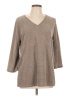 Cherish Gray 3/4 Sleeve Top Size L - photo 1