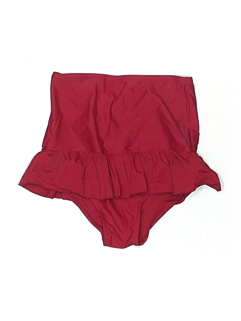 Pre-owned Assorted Brands Swimsuit Bottoms In Burgundy