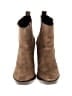 Tory Burch 100% Leather Brown Gold Boots Size 8 1/2 - photo 2