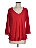 Frank Lyman Design 100% Polyester Red 3/4 Sleeve Blouse Size 6 - photo 1