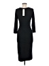 Yelete Solid Black Cocktail Dress Size M - photo 2