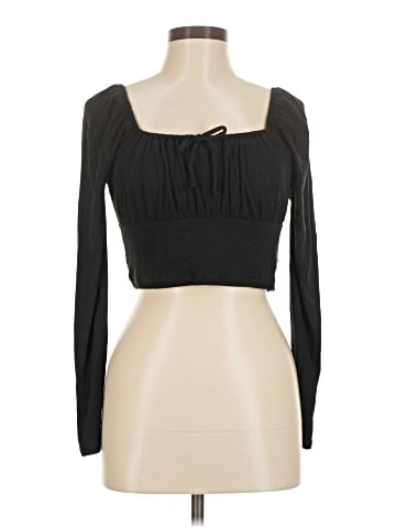 Madewell Ribbed Square-Neck Long-Sleeve Top (view 1)