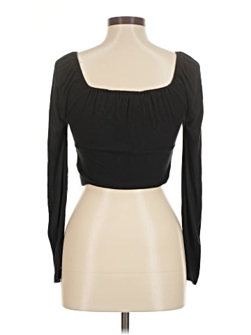 Madewell Ribbed Square-Neck Long-Sleeve Top (view 2)