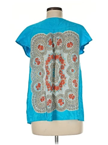 Moulinette Soeurs Short Sleeve Silk Top (view 2)
