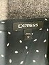 Express 100% Polyester Polka Dots Black Long Sleeve Blouse Size M - photo 7