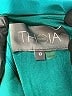 Theia Color Block Teal Cocktail Dress Size 10 - photo 6