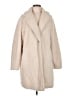 Uniqlo 100% Polyester Ivory Coat Size M - photo 1