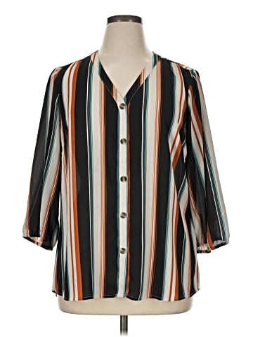 Maurices 3/4 Sleeve Blouse (view 1)