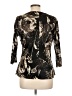Coldwater Creek 100% Polyester Black 3/4 Sleeve Blouse Size L - photo 2