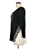 August Silk Black 3/4 Sleeve Top Size M - photo 5