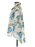 Unbranded 100% Polyester Floral Blue Short Sleeve Blouse Size S - photo 5