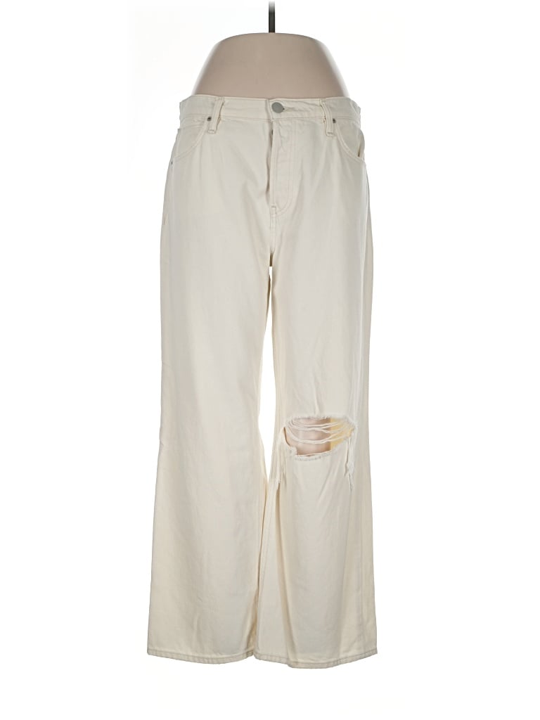 Pre-owned Hudson Casual Pants In Ivory