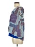 Dana Buchman 100% Polyester Color Block Blue Short Sleeve Blouse Size L - photo 5