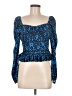 Zara Blue Long Sleeve Blouse Size M - photo 1