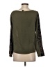 Tiny Black Brown Long Sleeve Blouse Size XS - photo 2