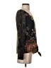 Tiny Black Brown Long Sleeve Blouse Size XS - photo 4