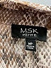 MSK Animal Print Brown Silver Cocktail Dress Size M (petite) - photo 7
