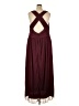 David's Bridal 100% Polyester Solid Maroon Burgundy Cocktail Dress Size 24 - photo 2