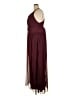 David's Bridal 100% Polyester Solid Maroon Burgundy Cocktail Dress Size 24 - photo 5