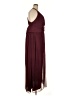 David's Bridal 100% Polyester Solid Maroon Burgundy Cocktail Dress Size 24 - photo 4