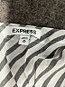 Express Stripes Silver Long Sleeve Blouse Size M - photo 7