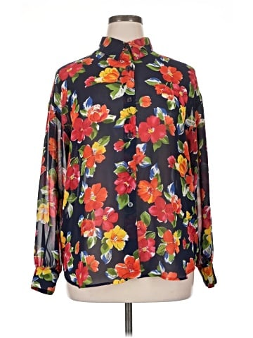 Liz Claiborne Collection Long Sleeve Blouse (view 1)