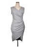 Unbranded Solid Gray Cocktail Dress Size XL - photo 1