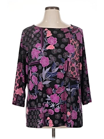 Susan Graver 3/4 Sleeve Blouse (view 1)
