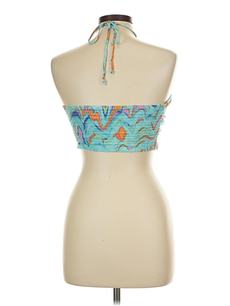 Pre-owned Wild Fable Sleeveless Top Teal Halter Neckline Tops