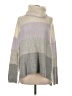 Splendid Color Block Gray Turtleneck Sweater Size S - photo 1
