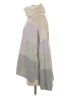 Splendid Color Block Gray Turtleneck Sweater Size S - photo 5