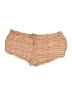 Haute Hippie 100% Rayon Tweed Gold Shorts Size L - photo 1