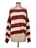 Fantastic Fawn 100% Cotton Stripes Red Pullover Sweater Size S - photo 1