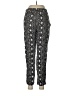 H&M 100% Viscose Print Black Casual Pants Size 8 - photo 2