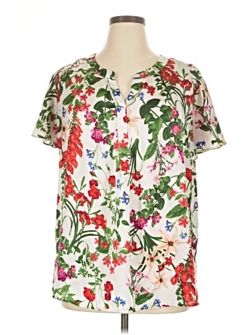 Liz Claiborne Short Sleeve Blouse (view 1)