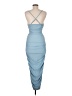 Shein Blue Cocktail Dress Size 6 - photo 2