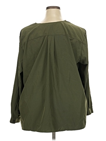 Lands' End 3/4 Sleeve Blouse (view 2)