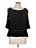 Fever 100% Rayon Black 3/4 Sleeve Blouse Size M - photo 1