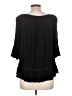 Fever 100% Rayon Black 3/4 Sleeve Blouse Size M - photo 2