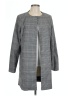 Amanda + Chelsea Houndstooth Gray Coat Size L - photo 1
