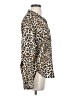Sen 100% Polyester Animal Print Brown Long Sleeve Blouse Size Sm (1) - photo 4
