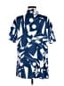 Shein Print Blue Short Sleeve Blouse Size 4 - photo 2