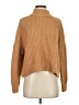 Elodie 100% Cotton Tan Turtleneck Sweater Size S - photo 1