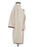 H&M 100% Polyester Ivory Tan Coat Size S - photo 1