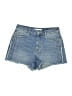 Zara Basic Blue Denim Shorts Size 8 - photo 1